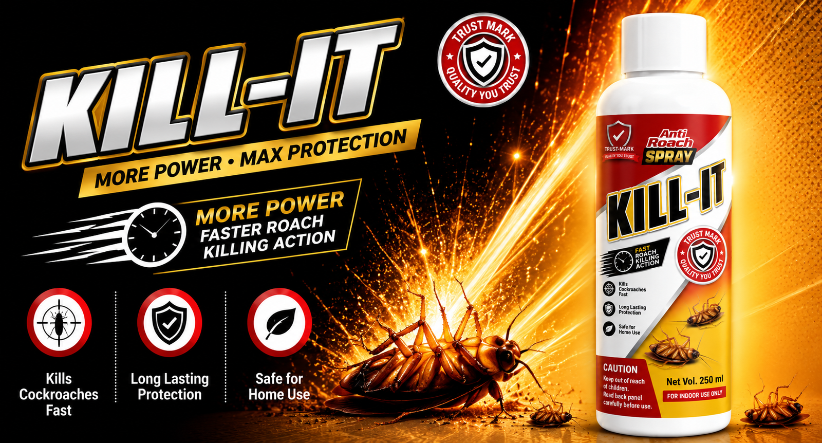 KILL-IT Anti Roach Spray: Powerful Protection for Your Home