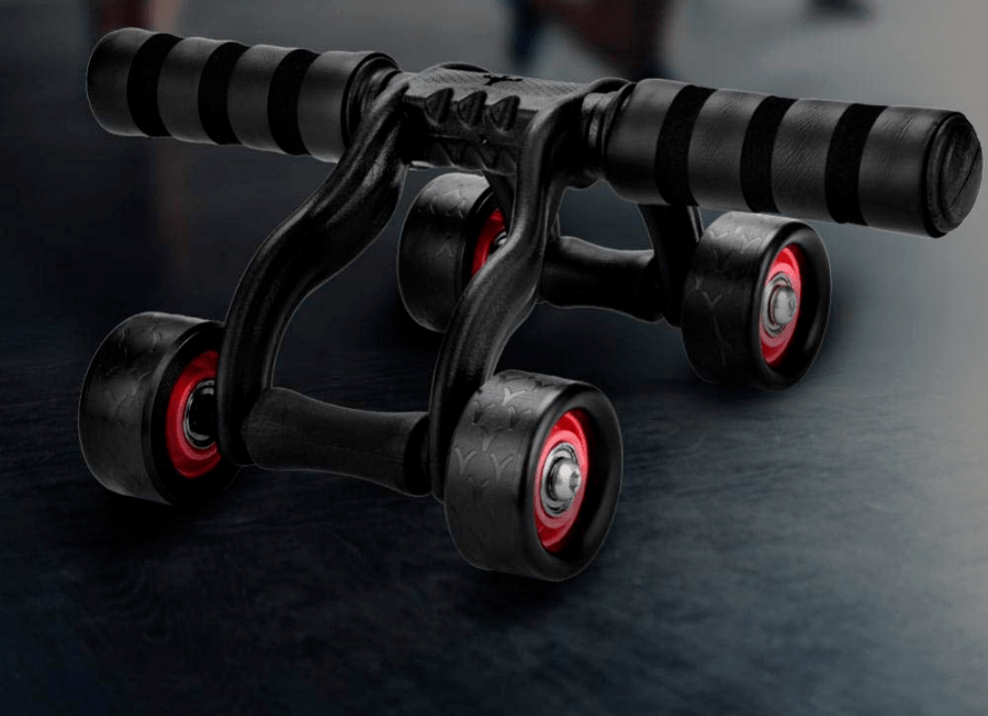 Abdominal Exercise-4 Wheels Power Exercise Push Wheel Fitness 