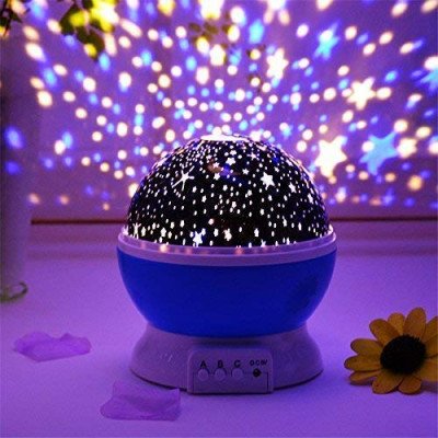 Ronest Romantic LED Colourful Cosmos Starry Sky Star Master Projector, Beauty Night Bed Side Lamp, Children Kids Baby Sleep Lighting with USB Cable Best Gift for Baby