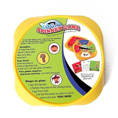 Yoga Spinner Game - Yoga Spinner Exercise Physical Activity Game Yoga Game for Kids Age 5 and Up - All Ages, Yoga Loving Parents and Their Kids