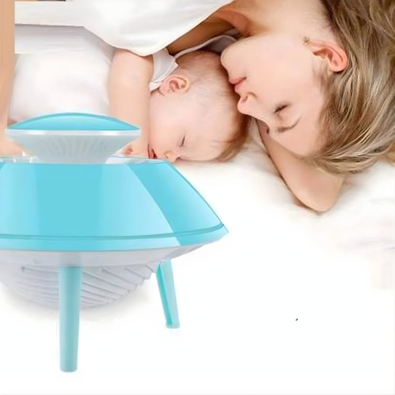 Space Ship Design Electronic Mosquito Killer Lamp | USB Powered UV LED Insect Trap & Fly Zapper | Silent & Non-Toxic Mosquito Repellent for Kids' Bedroom, Home & Office