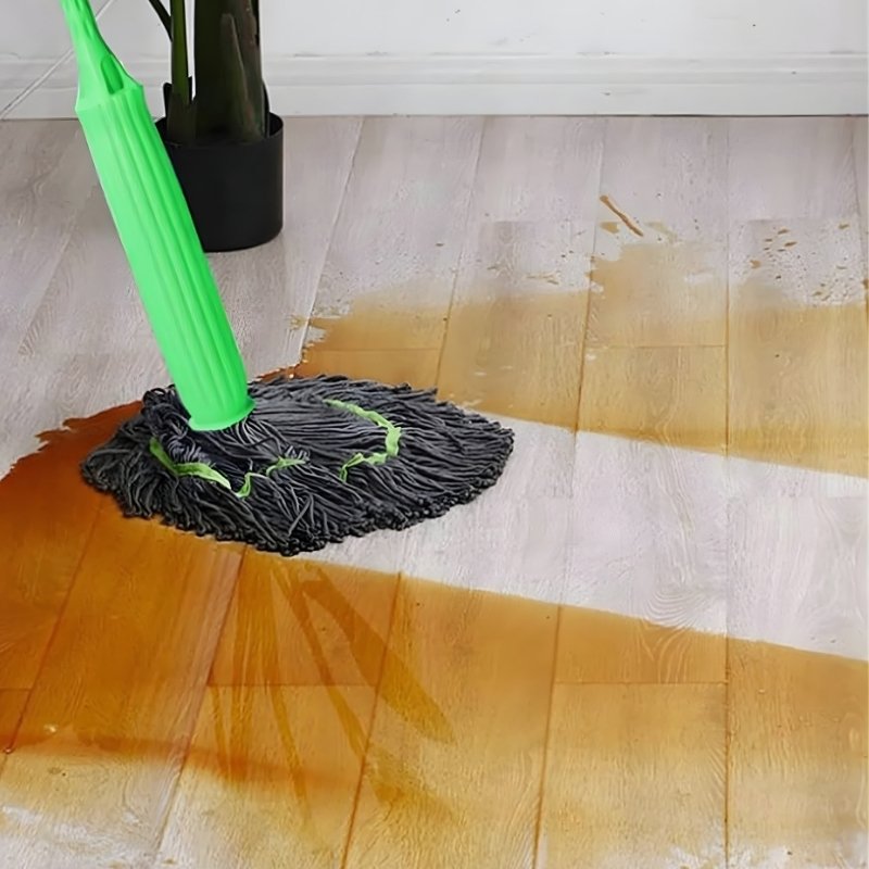 2-in-1 Dehydrated Flat Floor Mop System | Self-Wringing Reusable Microfiber Mop with Disposable Dry/Wet Pad Compatibility | 360° Swivel Lazy Mop for Hardwood, Tile & Laminate Cleaning