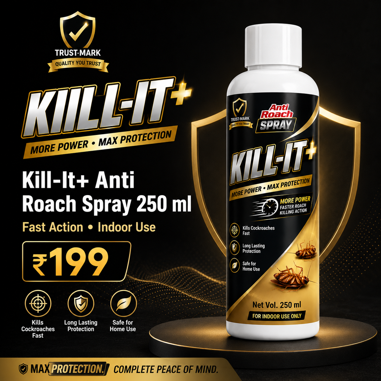 Kill-It+ Anti Roach Spray 250 ml