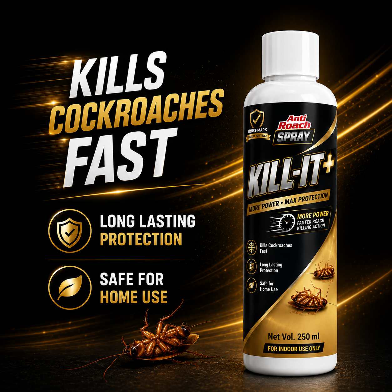 KILL-IT+ Anti Roach Spray – 250 ml