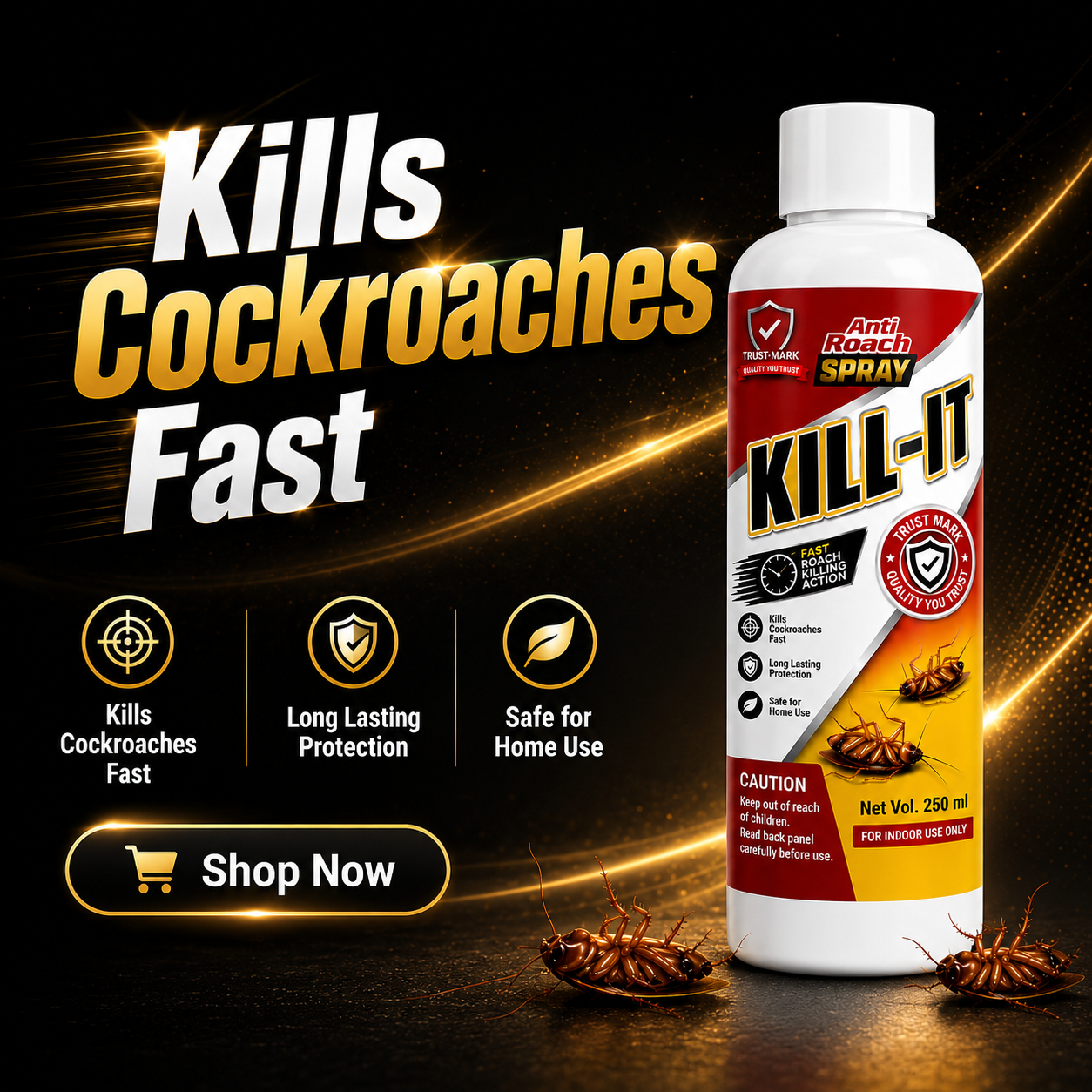 KILL-IT Anti Roach Spray – 250 ml