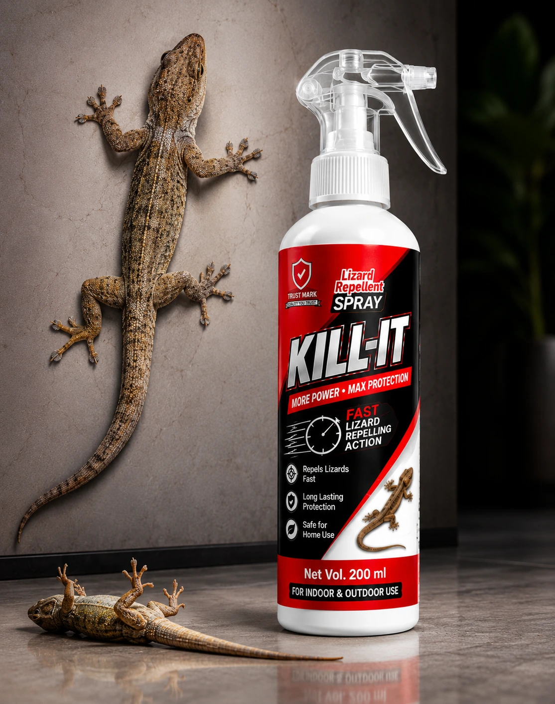 KILL-IT Lizard Repellent Spray – Powerful Home Protection 
