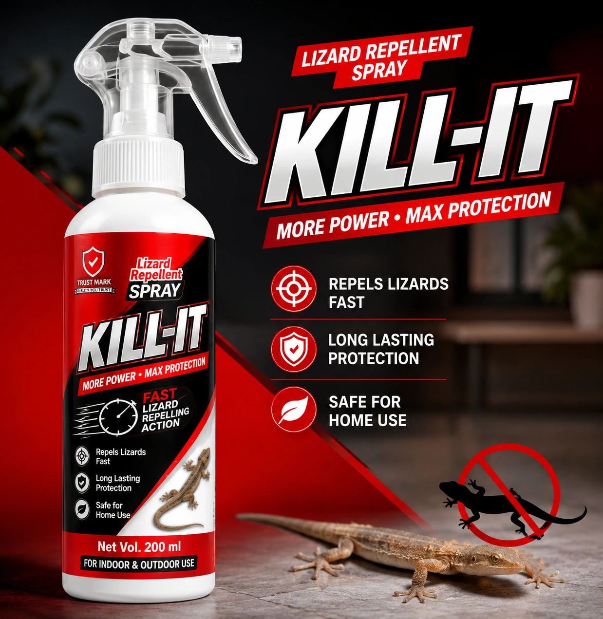 KILL-IT Lizard Repellent Spray
